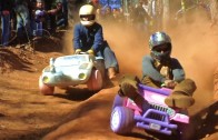 Extreme Downhill Barbie Jeep Racing